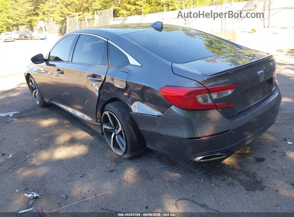 1HGCV1F38JA180377 2018 HONDA ACCORD Gray Tył lewy