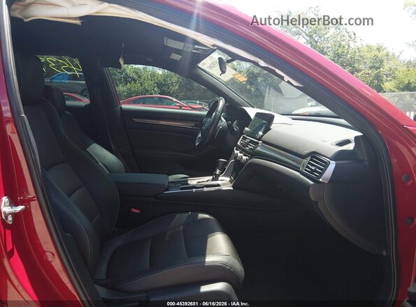 1HGCV1F38KA003457 2019 HONDA ACCORD Red Вид салону спереду