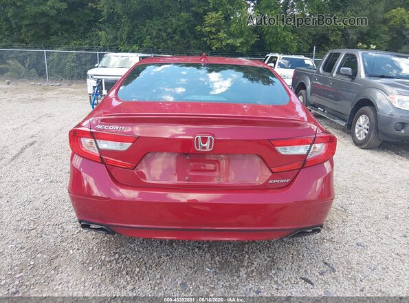 1HGCV1F38KA003457 2019 HONDA ACCORD Red 