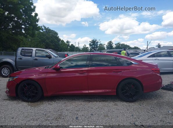 1HGCV1F38KA003457 2019 HONDA ACCORD Red 