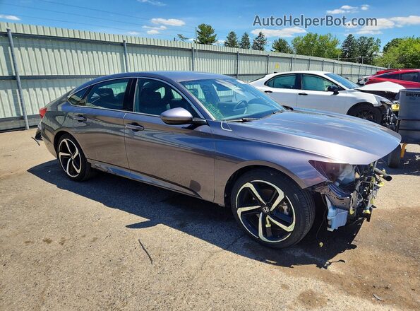 1HGCV1F38KA018685 2019 HONDA ACCORD Серый 