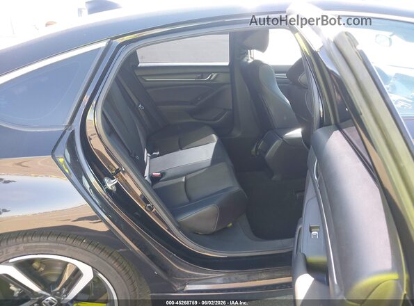 1HGCV1F38KA025703 2019 HONDA ACCORD Black VIN կոդի պիտակի տեսք