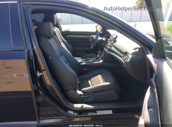 1HGCV1F38KA025703 2019 HONDA ACCORD Black Սալոնի դիմացի տեսք
