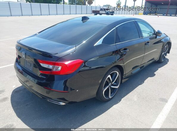 1HGCV1F38KA025703 2019 HONDA ACCORD Black Հետևի աջ