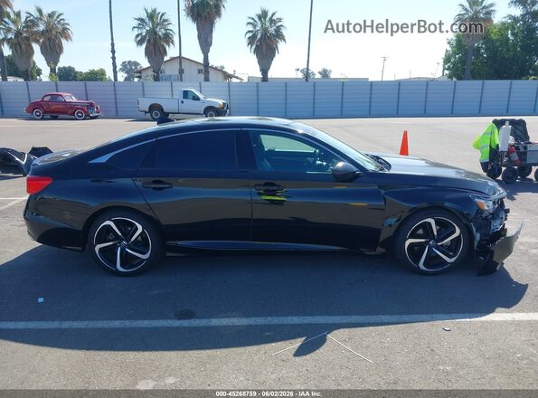 1HGCV1F38KA025703 2019 HONDA ACCORD Black Սալոնի 360 աստիճան տեսք