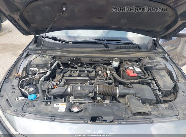 1HGCV1F38KA038578 2019 HONDA ACCORD Gray Вид ззаду