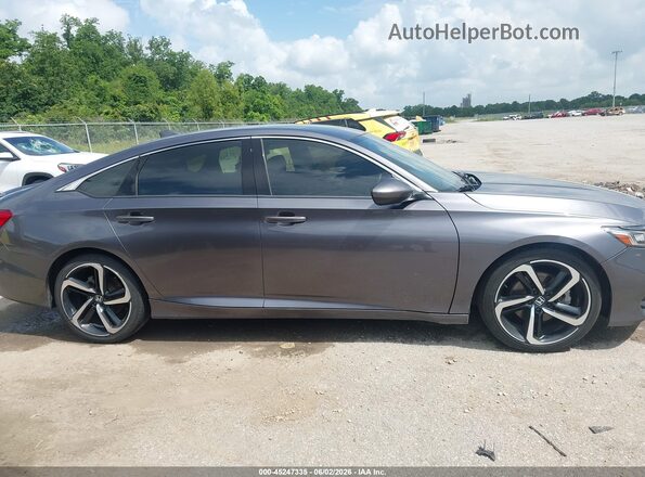 1HGCV1F38KA038578 2019 HONDA ACCORD Gray Вид задньої частини салону
