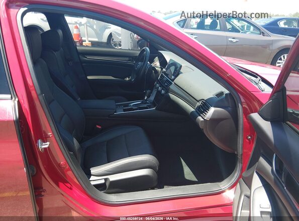 1HGCV1F38KA088283 2019 HONDA ACCORD Red Widok wnętrza z przodu