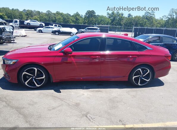 1HGCV1F38KA088283 2019 HONDA ACCORD Red Widok wnętrza 360 stopni