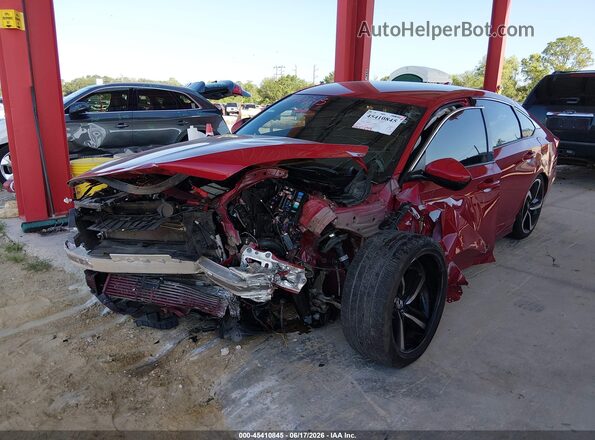 1HGCV1F38KA101131 2019 HONDA ACCORD Red Vista frontal
