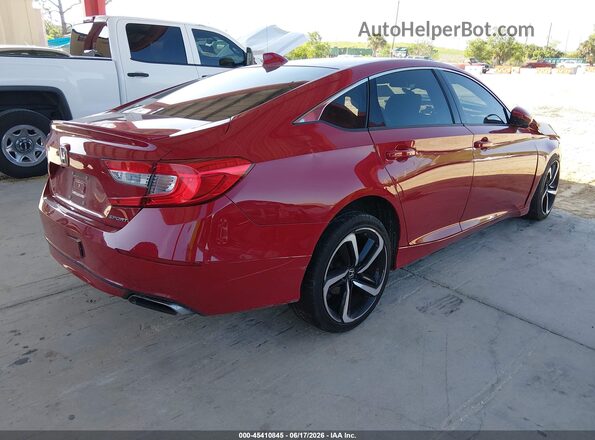 1HGCV1F38KA101131 2019 HONDA ACCORD Red Trasero derecho