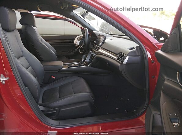 1HGCV1F38KA101131 2019 HONDA ACCORD Red Vista interior delantera