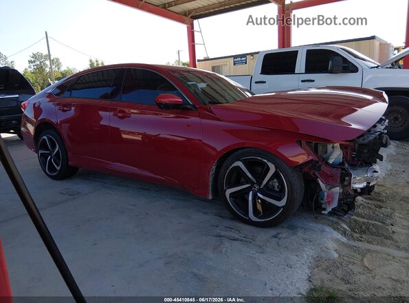 1HGCV1F38KA101131 2019 HONDA ACCORD Red Vista interior de 360 grados