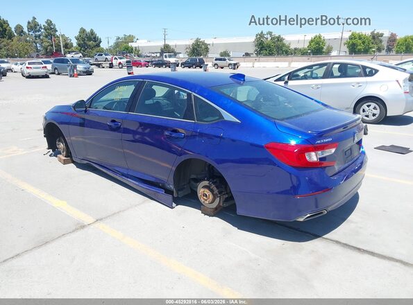 1HGCV1F38KA101422 2019 HONDA ACCORD Blue Tył lewy