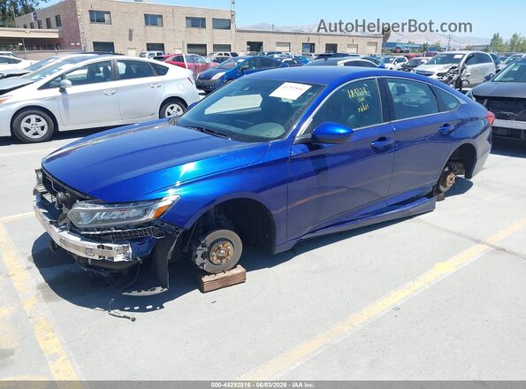 1HGCV1F38KA101422 2019 HONDA ACCORD Blue Przód lewy