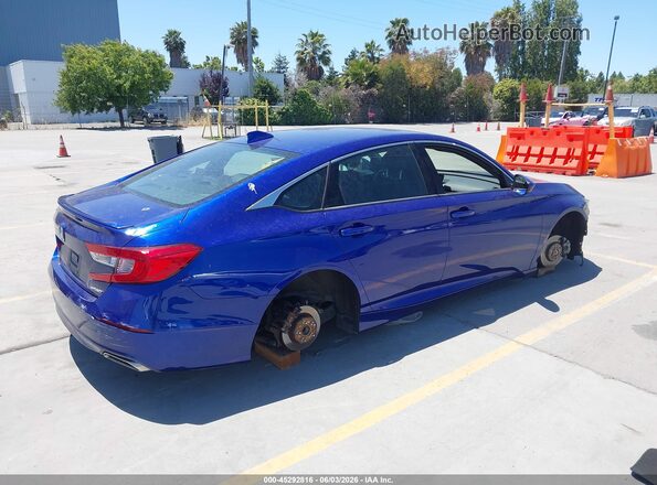 1HGCV1F38KA101422 2019 HONDA ACCORD Blue Tył prawy