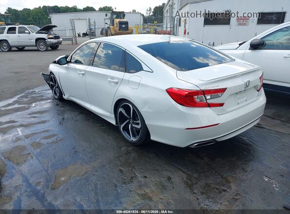 1HGCV1F38KA120309 2019 HONDA ACCORD White Tył lewy