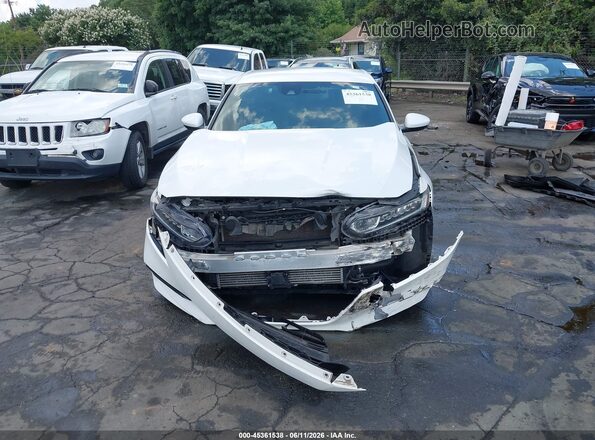 1HGCV1F38KA120309 2019 HONDA ACCORD White Widok z przodu