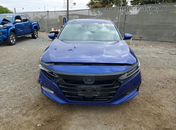 1HGCV1F38KA123601 2019 HONDA ACCORD Blue 