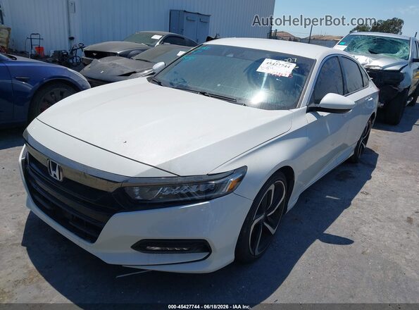 1HGCV1F38KA131116 2019 HONDA ACCORD White Vista tres cuartos delantera izquierda