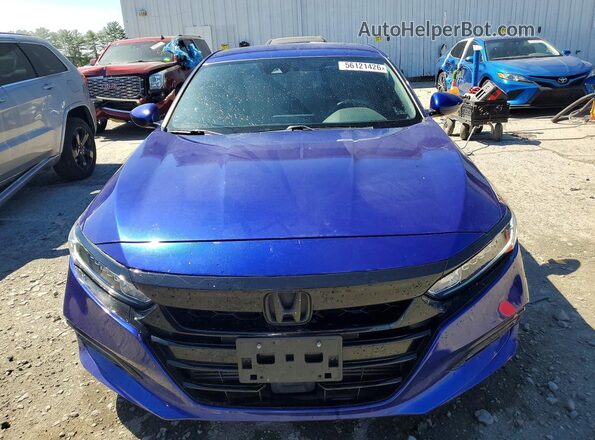 1HGCV1F38KA144108 2019 HONDA ACCORD Blue 