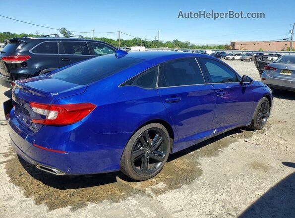 1HGCV1F38KA144108 2019 HONDA ACCORD Blue 