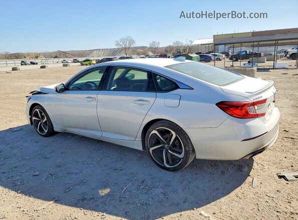 1HGCV1F38KA155996 2019 HONDA ACCORD White Rear left