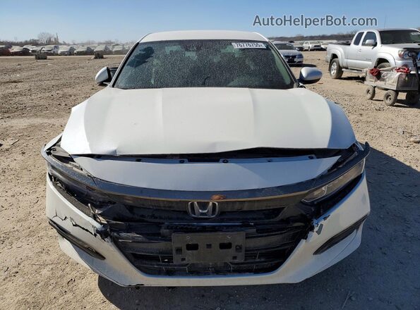 1HGCV1F38KA155996 2019 HONDA ACCORD White Front view