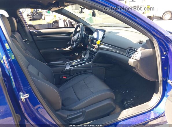 1HGCV1F38KA160325 2019 HONDA ACCORD Blue Front interior view