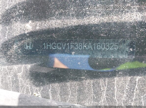 1HGCV1F38KA160325 2019 HONDA ACCORD Blue Engine compartment view