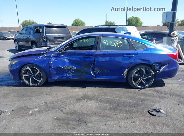 1HGCV1F38KA160325 2019 HONDA ACCORD Blue 360 interior view