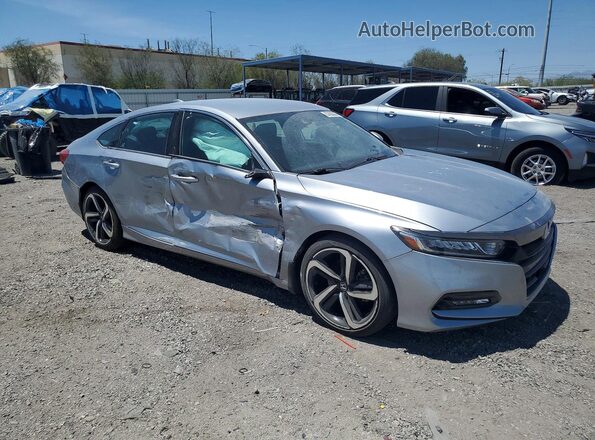 1HGCV1F38KA160888 2019 HONDA ACCORD Silver Delantero derecho