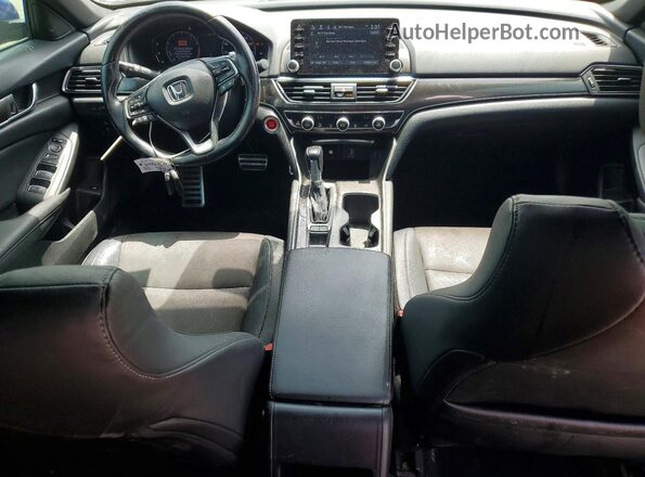 1HGCV1F38LA016422 2020 HONDA ACCORD Blue Widok deski rozdzielczej