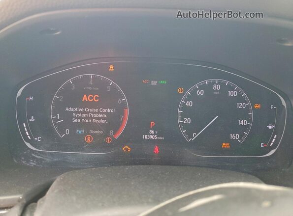 1HGCV1F38LA016422 2020 HONDA ACCORD Blue Widok zestawu wskaźników