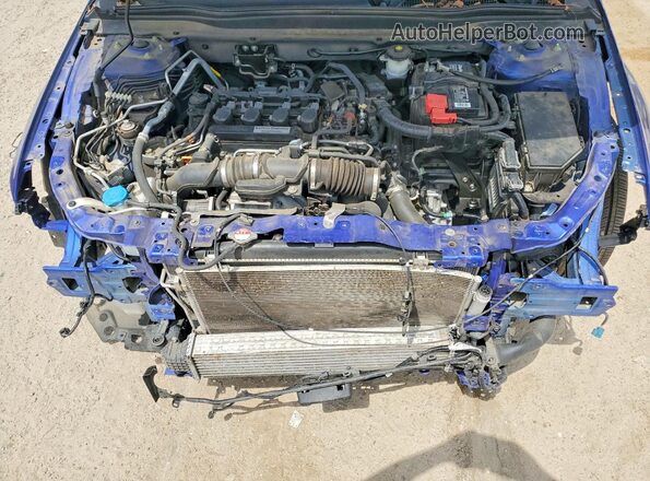 1HGCV1F38LA016422 2020 HONDA ACCORD Blue Widok wnętrza z tyłu