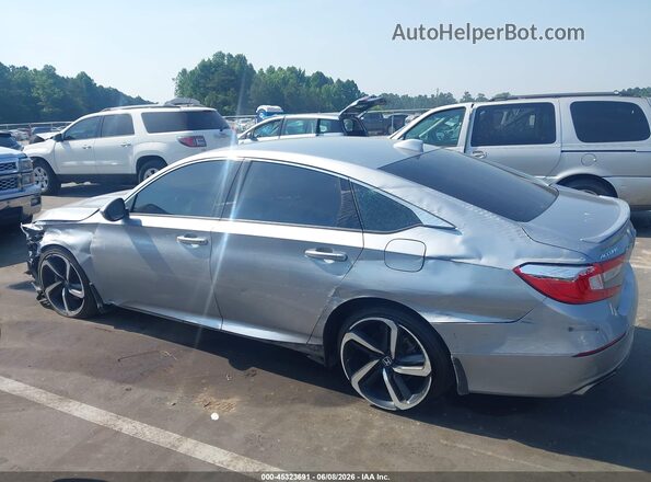 1HGCV1F38LA054734 2020 HONDA ACCORD Silver Rear interior view