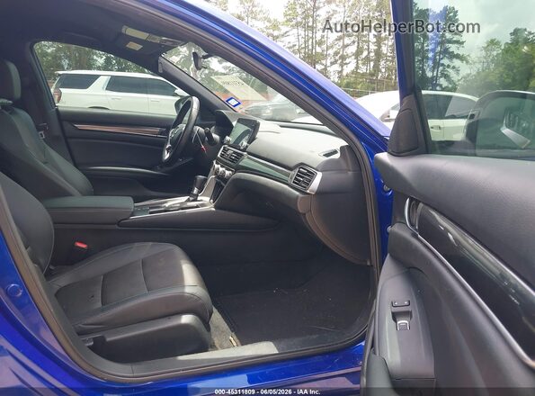 1HGCV1F38LA057410 2020 HONDA ACCORD Blue Սալոնի դիմացի տեսք