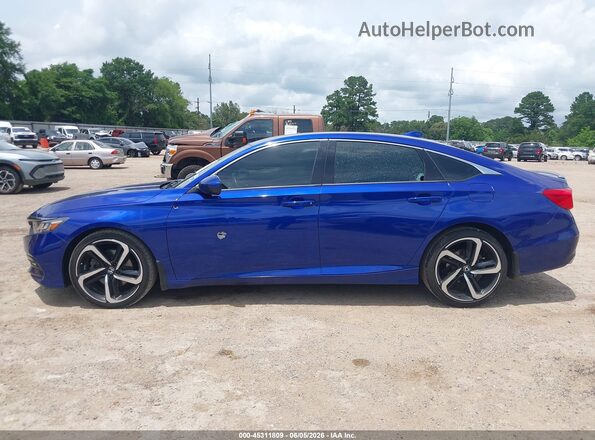 1HGCV1F38LA057410 2020 HONDA ACCORD Blue Սալոնի 360 աստիճան տեսք