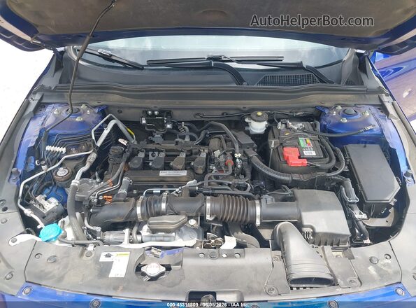 1HGCV1F38LA057410 2020 HONDA ACCORD Blue Հետևի տեսք