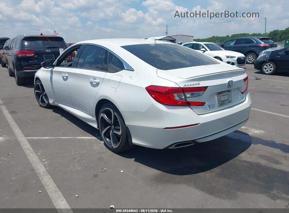 1HGCV1F38LA062963 2020 HONDA ACCORD Белый Задняя левая четверть