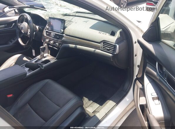 1HGCV1F38LA062963 2020 HONDA ACCORD Белый Вид салона спереди