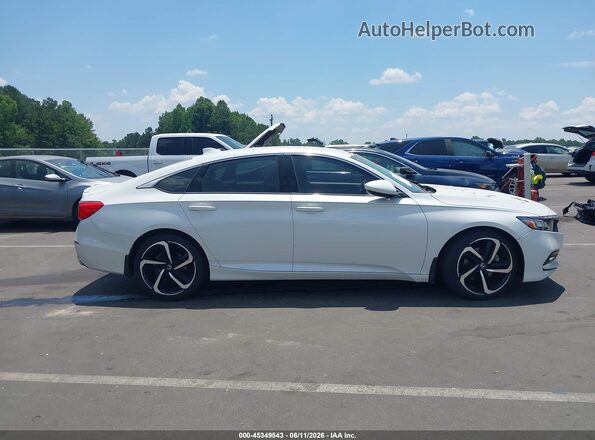 1HGCV1F38LA062963 2020 HONDA ACCORD Белый Вид задней части салона