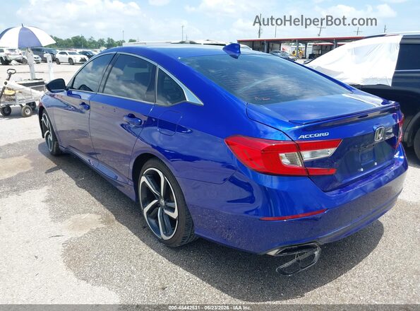 1HGCV1F38LA072649 2020 HONDA ACCORD Blue უკანა მარცხენა