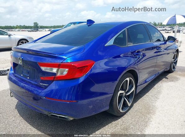 1HGCV1F38LA072649 2020 HONDA ACCORD Blue უკანა მარჯვენა