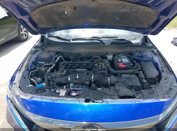 1HGCV1F38LA072649 2020 HONDA ACCORD Blue უკანა ხედი