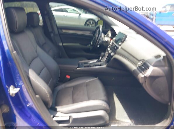 1HGCV1F38LA072649 2020 HONDA ACCORD Blue წინა სალონის ხედი