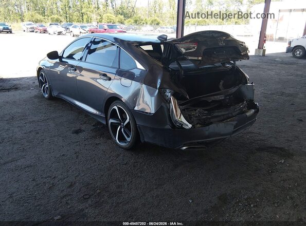 1HGCV1F38LA128539 2020 HONDA ACCORD Gray Հետևի ձախ