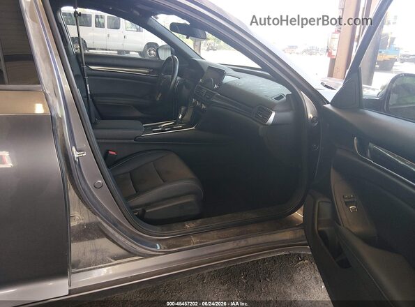1HGCV1F38LA128539 2020 HONDA ACCORD Gray Սալոնի դիմացի տեսք