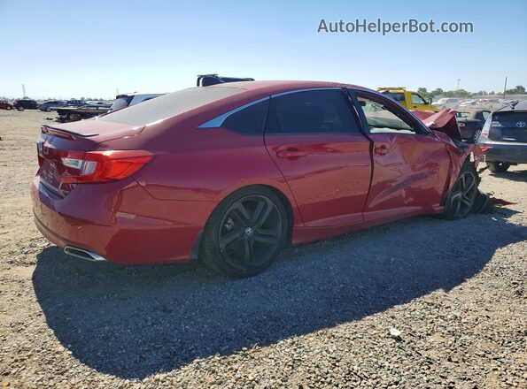 1HGCV1F38MA004112 2021 HONDA ACCORD Red Tył prawy