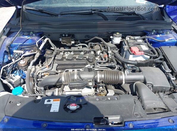 1HGCV1F38MA007379 2021 HONDA ACCORD Blue უკანა ხედი